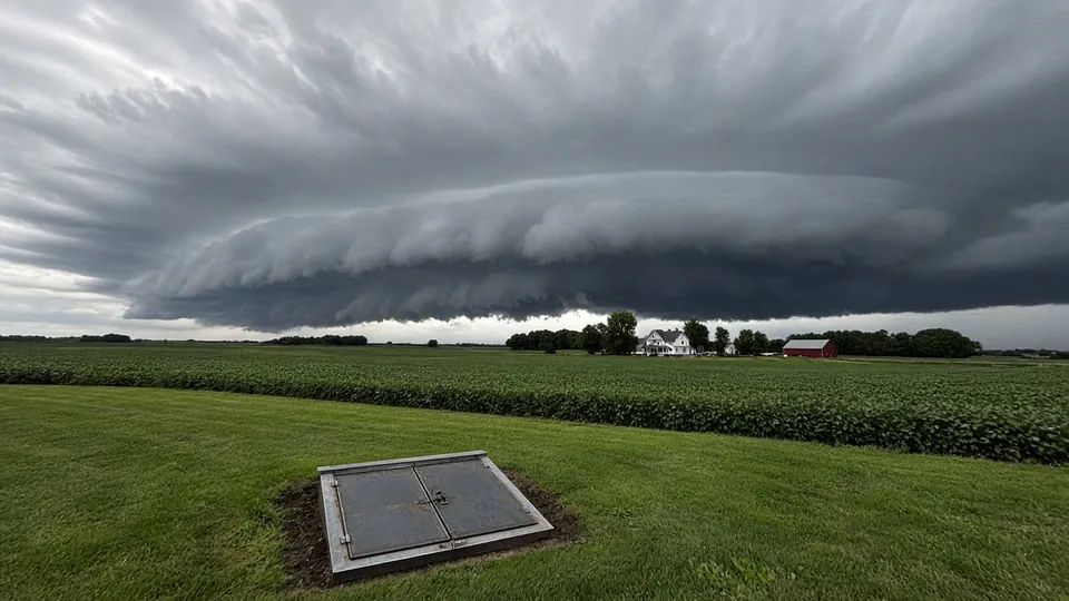 Example photo of a tornado warning alert on a phone screen